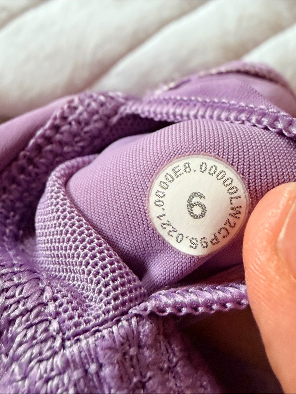 Lululemon strong front sports bra wisteria light purple size 6 - Picture 6 of 6